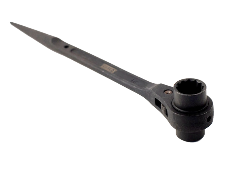 Professional Scaffold Double Socket Head Podger Ratchet Wrench Spanner