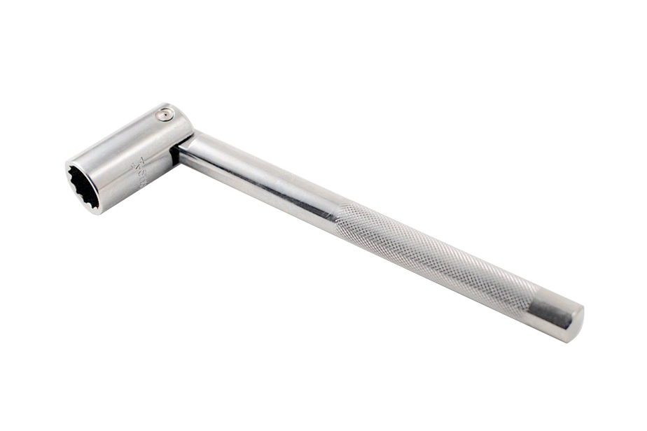 Scaffold Key Cr-V Bi-Hex 7/16 Whitworth (20.83mm) Spanner Steel Socket Scaffolder 230mmL Handle