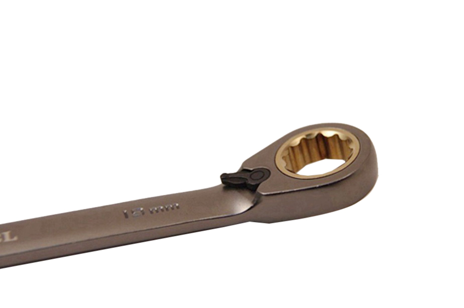 Cr-V Two Way Reversible Ratchet Combination Ring Open End Spanner: 8-32mm