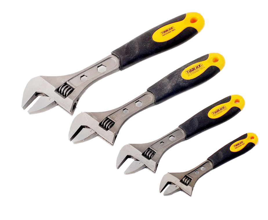 Adjustable Wrench Shifter Wide Open Jaw with Hex Spanner
