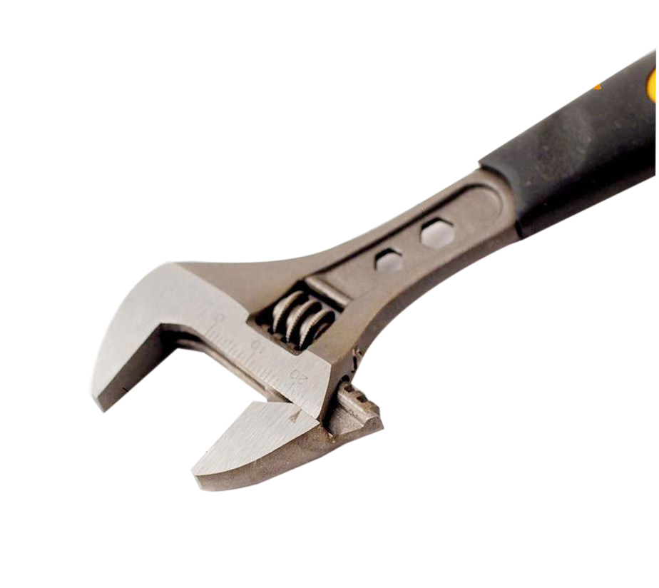 Adjustable Wrench Shifter Wide Open Jaw with Hex Spanner