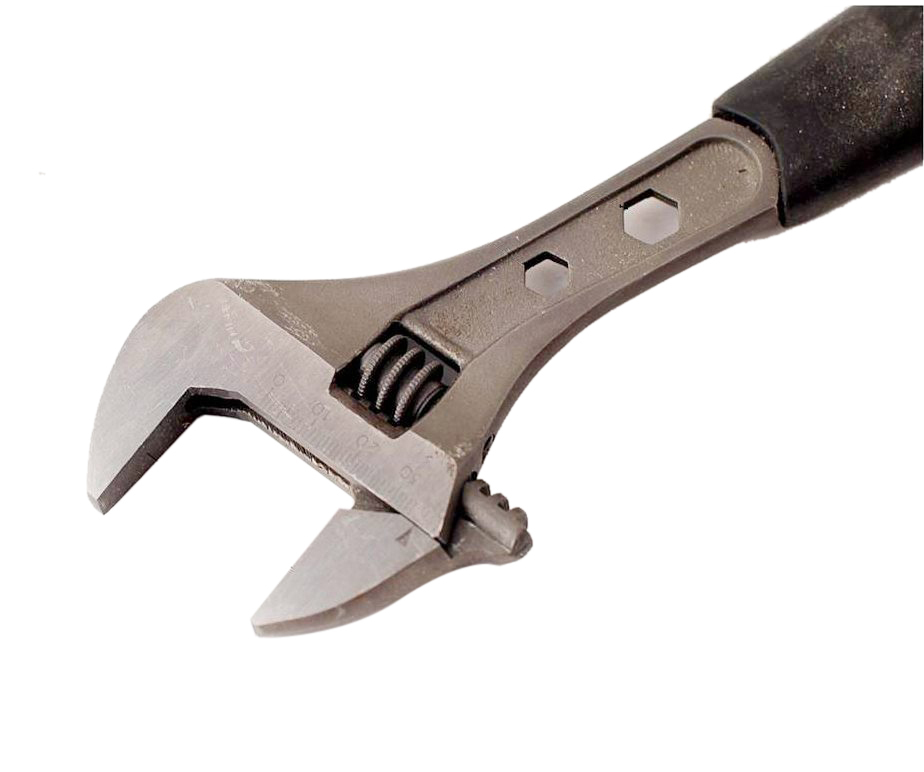 Adjustable Wrench Shifter Wide Open Jaw with Hex Spanner