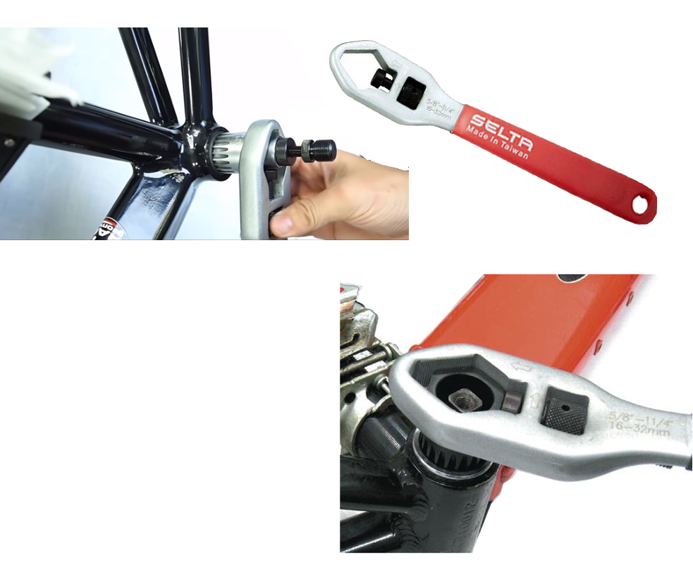 Selta Taiwan Cr-V Universal Wrench Shifter Bicycle Freewheels/Lock-ring/Bottom Bracket/Cassettes Remover
