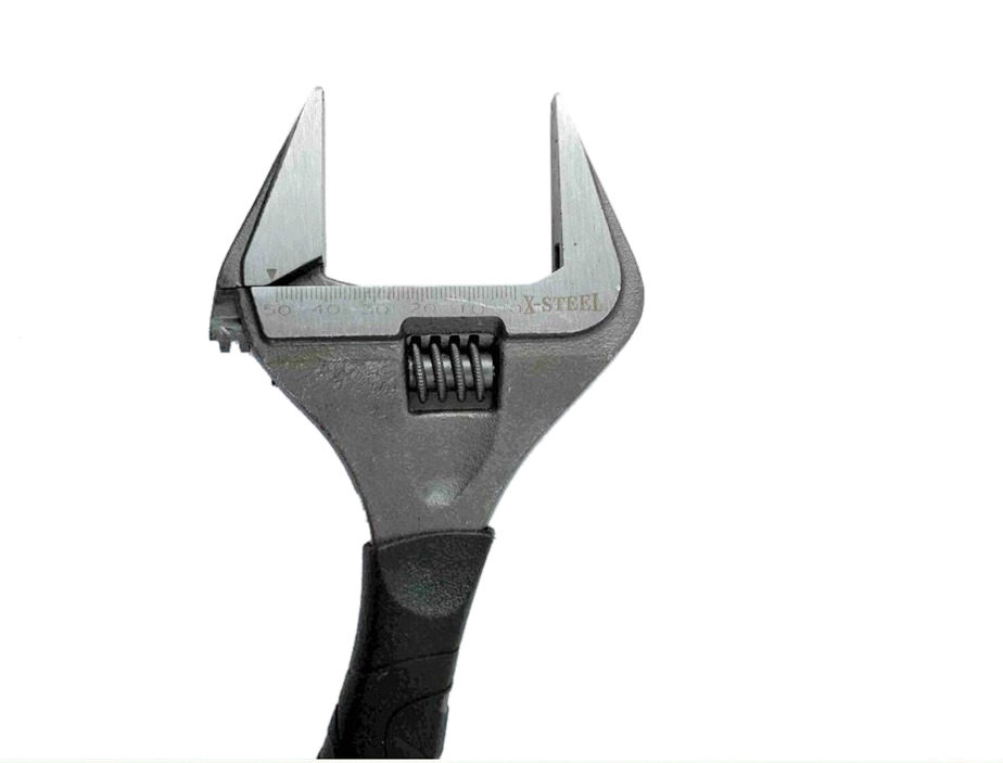 Cr-V Extra Wide Open Mouth with Thinner & Longer Jaw Adjustable Wrench Shifter