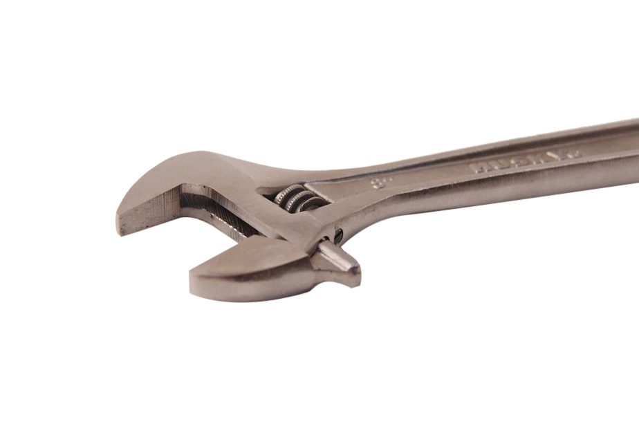 Husky 8"/200mm Adjustable Wrench Spanner Shifter Black Nickle Plated 32mm Open Jaw