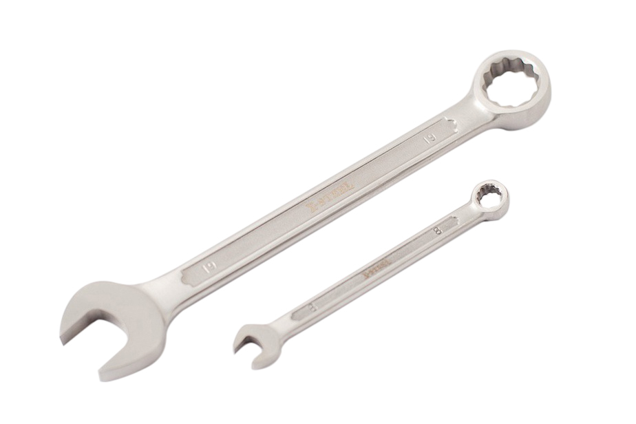 304QF INOX Stainless Steel Combination Ring Open Spanner Wrench Option: 8-36mm