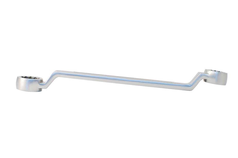 304QF INOX Stainless Steel Double Offset Ring Spanner Wrench 27x30mm