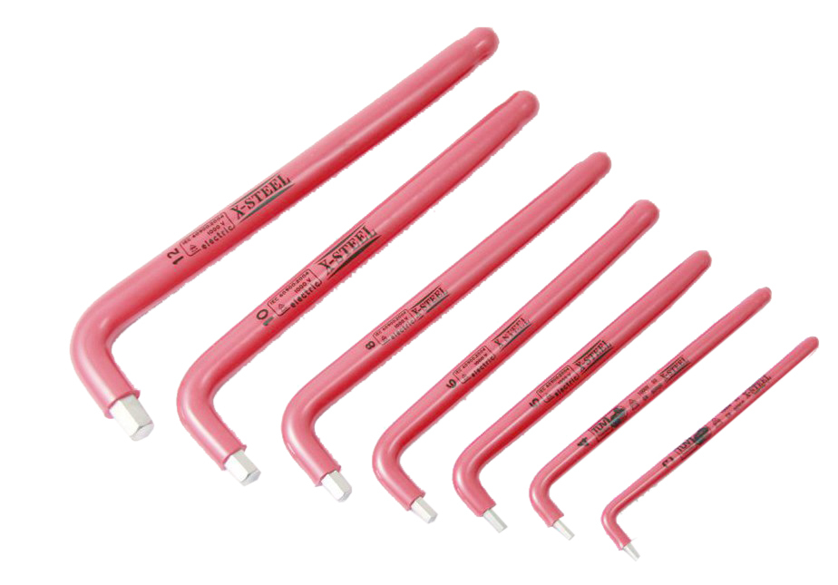 Insulated Electrician VDE L Type Extra Long Arm Hex Allen Key Wrench:3-22mm