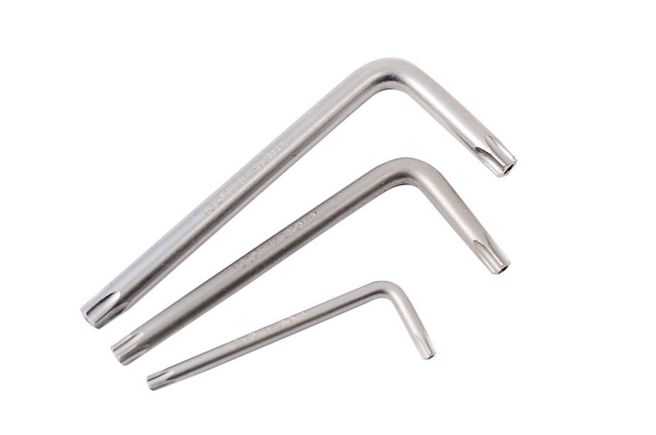 S2 Steel L Torx Tamperproof Torque Star Key Wrench Option:T6H-T60H