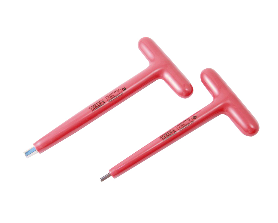 Insulated Electrician VDE 175mmL T-Handle Hex Key Allen Wrench