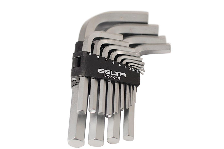 Selta Taiwan Cr-V 13pc Jumbo Hex Allen Key Wrench:2--4,5,6,7,8,10,12,14,17,19mm