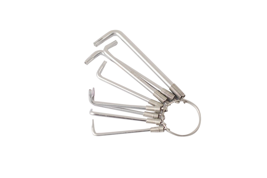 T6-T27 8pc Cr-V Mini One End Torx Star Key Wrench T10-27 Tamperproof