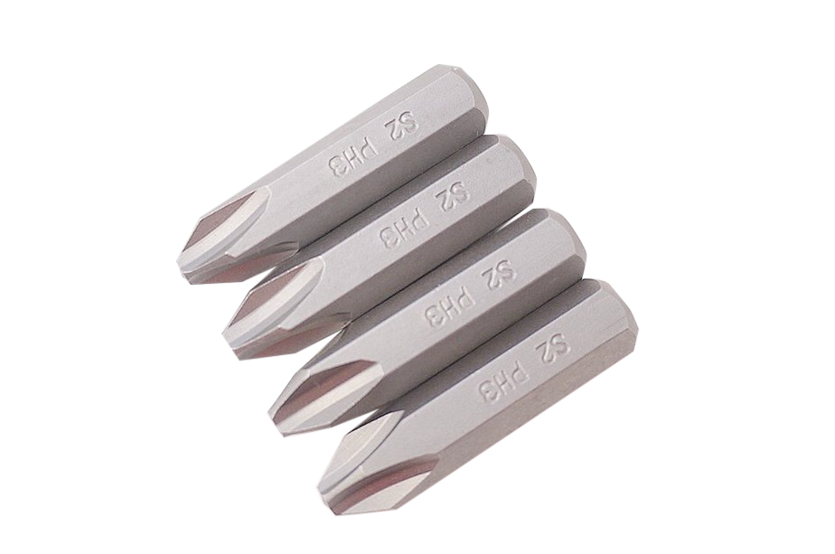 10pc-Pack S2 Steel 8mm Shank 36mmL Impact Screwdriver Power Bits Ph2 or Ph3