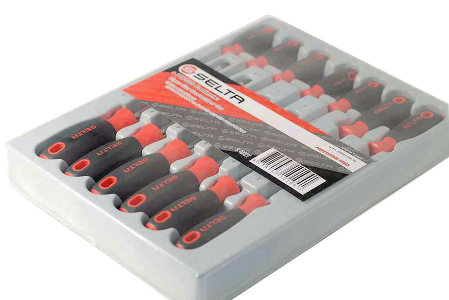 Selta Taiwan 13pc Torx Star Screwdriver Set Cr-V Blade: T5-T45 with PVC Tray