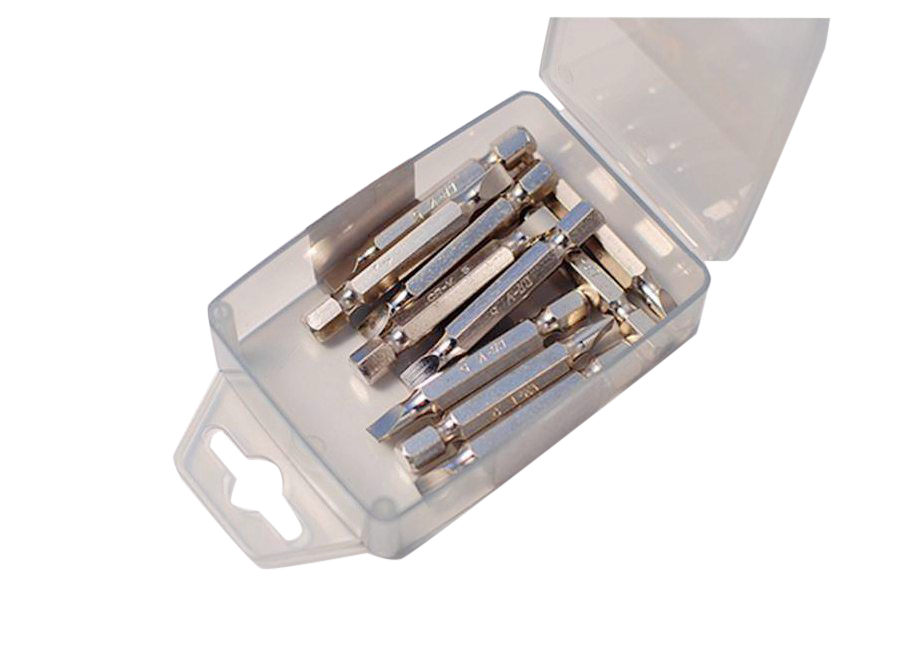 Cr-V Steel Screwdriver Power Bits 50mmL 10pc-pack: Ph1/Ph2/Ph3/F5