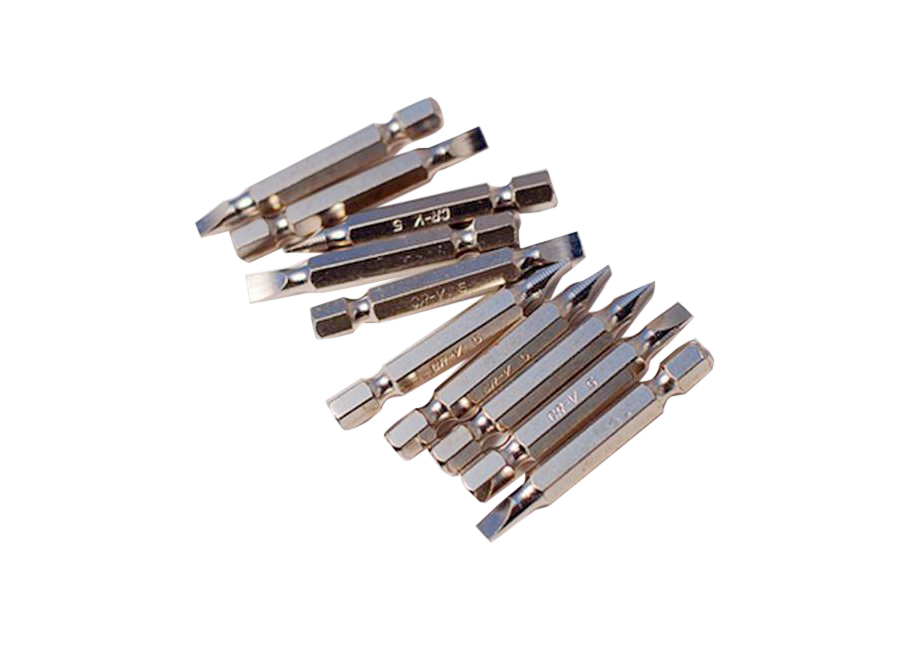Cr-V Steel Screwdriver Power Bits 50mmL 10pc-pack: Ph1/Ph2/Ph3/F5