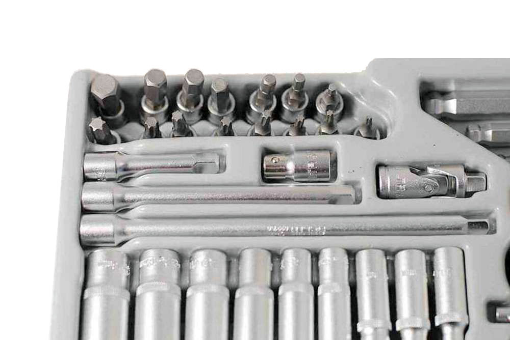 Selta Taiwan 65pc Cr-V 1/4" Dr. 6pt Socket Accessories & Hex Torx Bits Allen Key