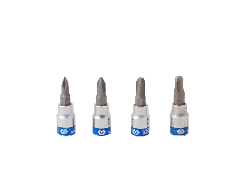 Force / King Tony 1/4" Dr. S2 Steel Phillip / Pozidriv Head Bits Socket Option: #1,2,3,4