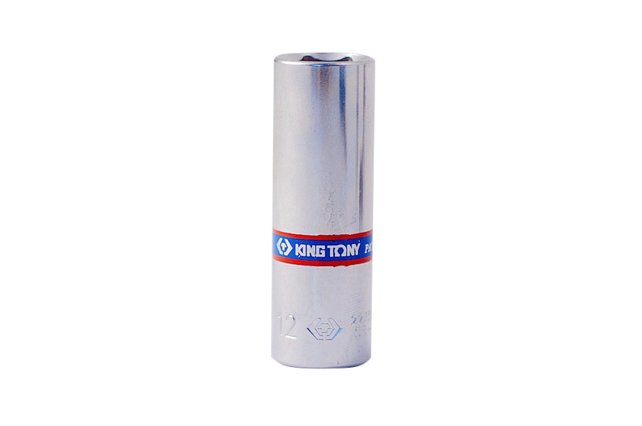 King Tony Cr-V 1/4" Dr. 6pt Deep Metric/SAE Imperial Socket
