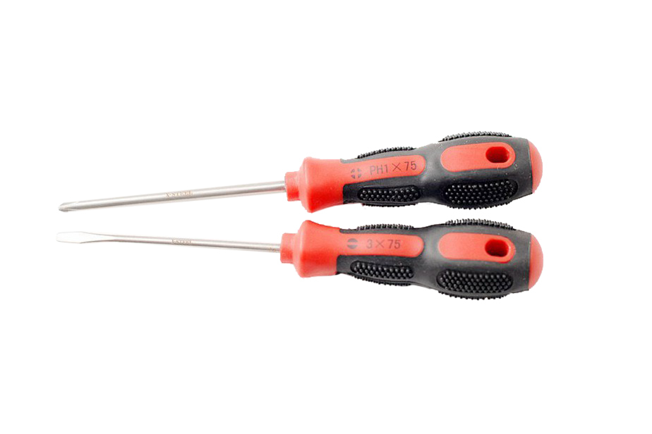 304QF INOX Stainless Steel Screwdriver Soft Grip Handle Individual Flat Phillip