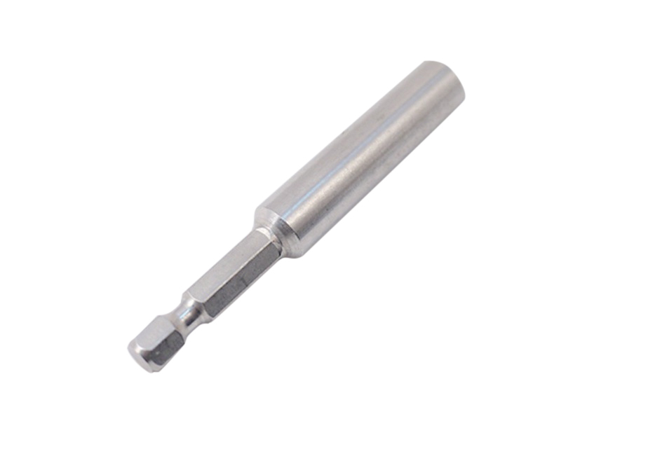 King Tony Stainless Steel 1/4" Drive 75mmL Magnetic Bits Holder with Spring Clip