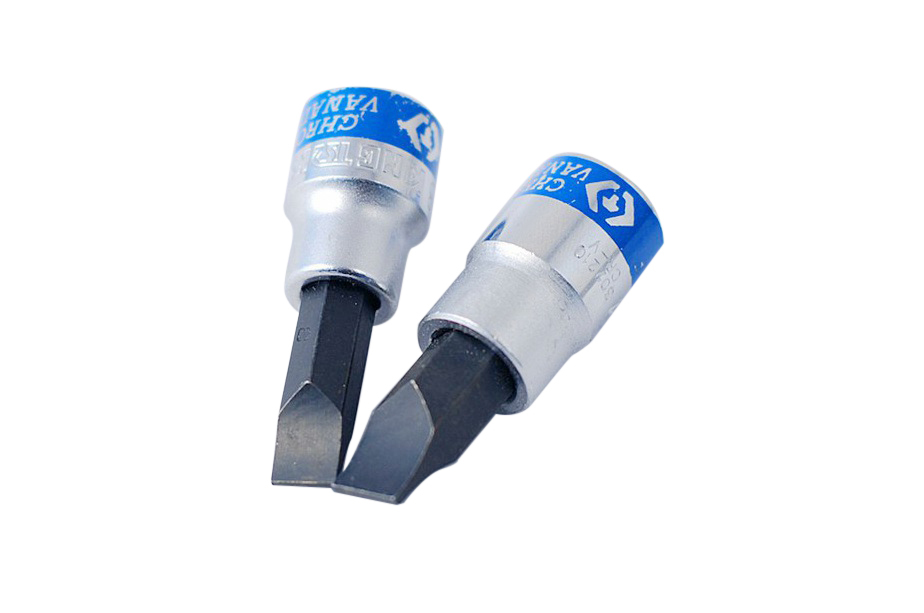 Force / King Tony S2 Steel 3/8" Dr. Phillip Flat Slotted Socket Bits Individual:8,10mm