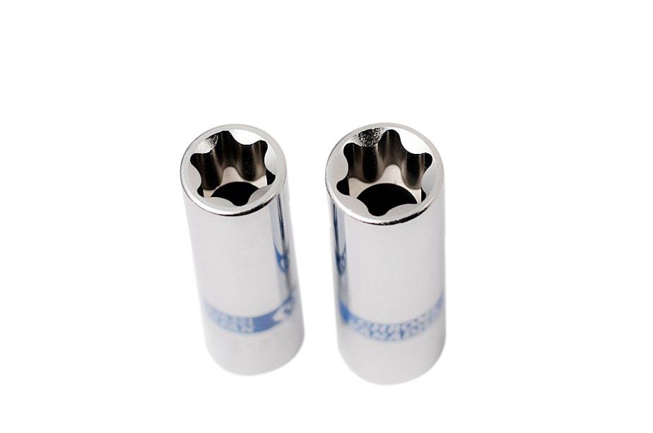 Force Cr-V 3/8" Dr. 63mmL Deep Torx Female E Star Socket Option:E4-E18 