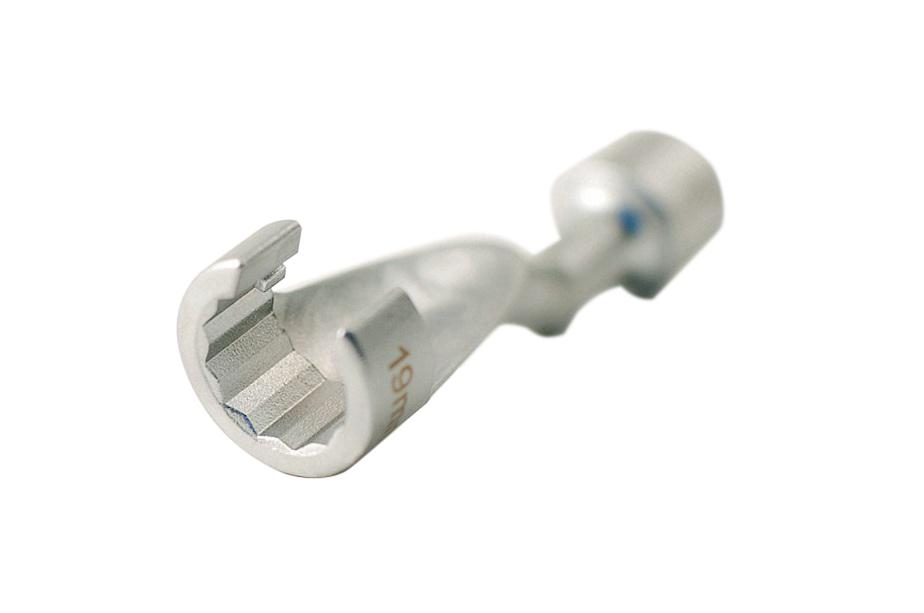 1/2" Dr. 119mmL Fuel Injection Line Flare Nut Open Socket Wrench Option:14mm/17mm/19mm/3pc Set