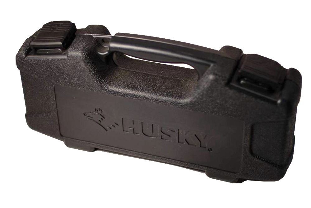 Husky 60pc 1/4" & 3/8" Dr. Metric SAE Socket Set Ratchet Spinner Handle Adapter