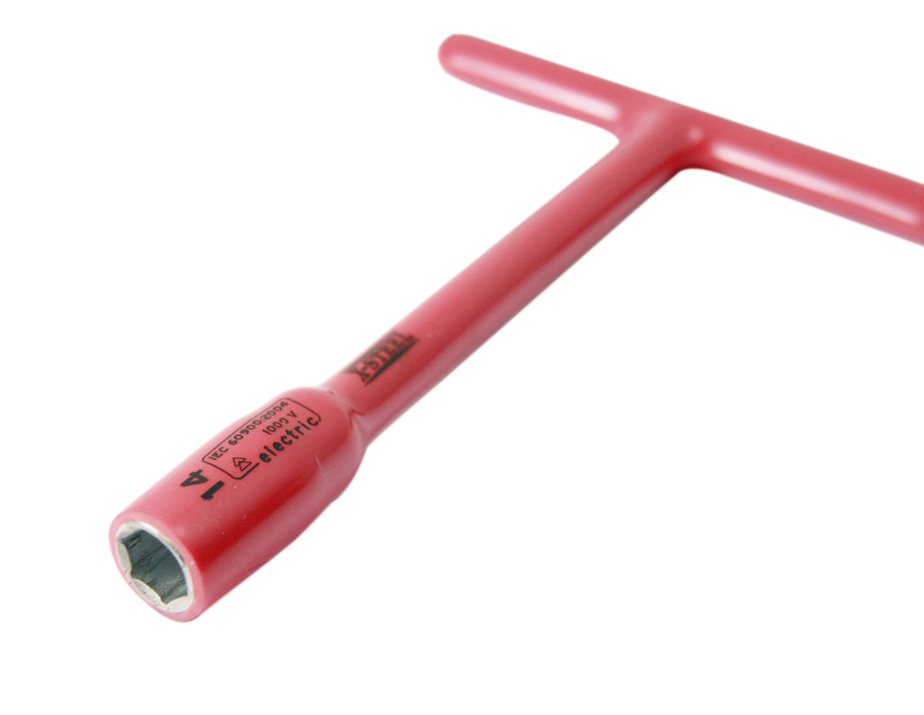 Insulated Electrician VDE 6PT Socket T Handle Nut Driver Option 7-19mm