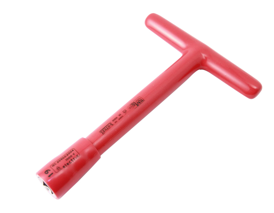 Insulated Electrician VDE 6PT Socket T Handle Nut Driver Option 7-19mm