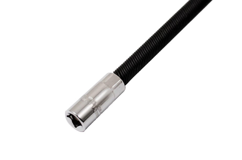 Selta Taiwan 1/4" Dr. Extra 18"/450mm Long Flexible Socket Extension Bar Strong Spring