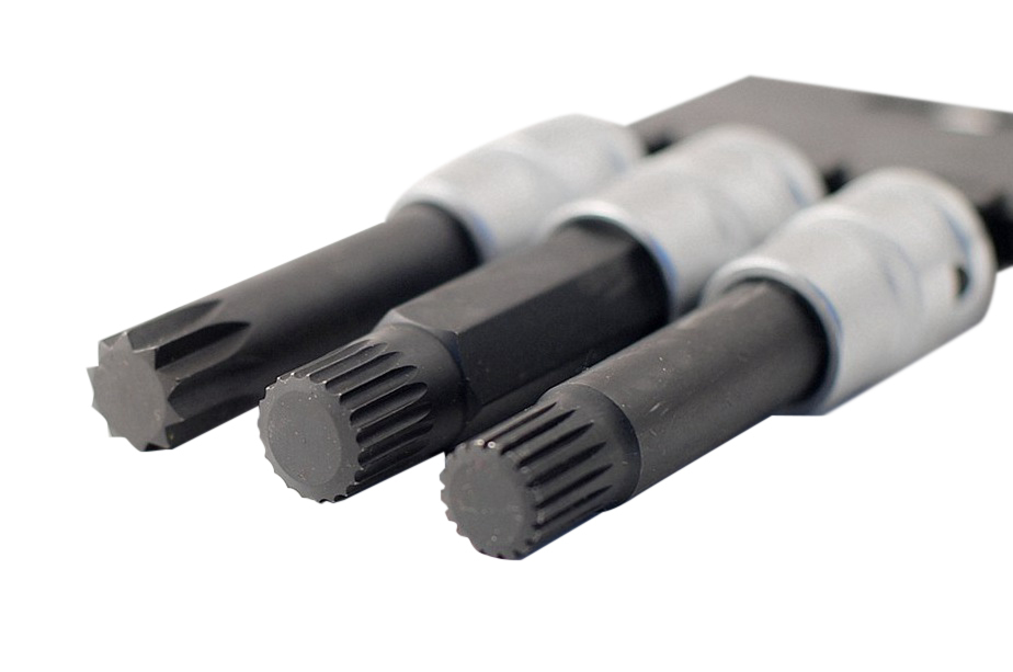 S2 Steel Spline Socket Bits f Wheel Nut: 10PT 15.8mm/17PT 14.33mm/21PT 16.41mm