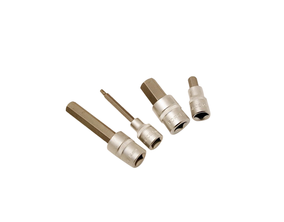 Force 1/2" Dr. Hex Allen Socket Bits 55/100/120/140/190mm H4-H17mm