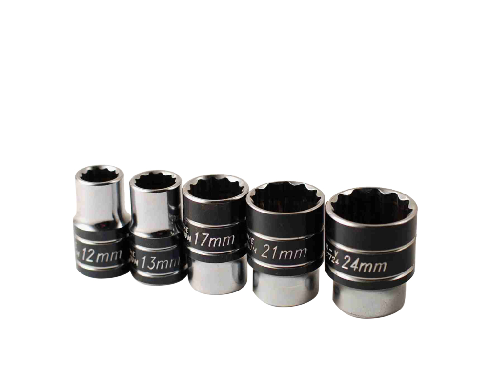 Force / Selta / Smoos 1/2" Dr. 12PT Double Hex Bi-Hex  Socket Metric Imperial