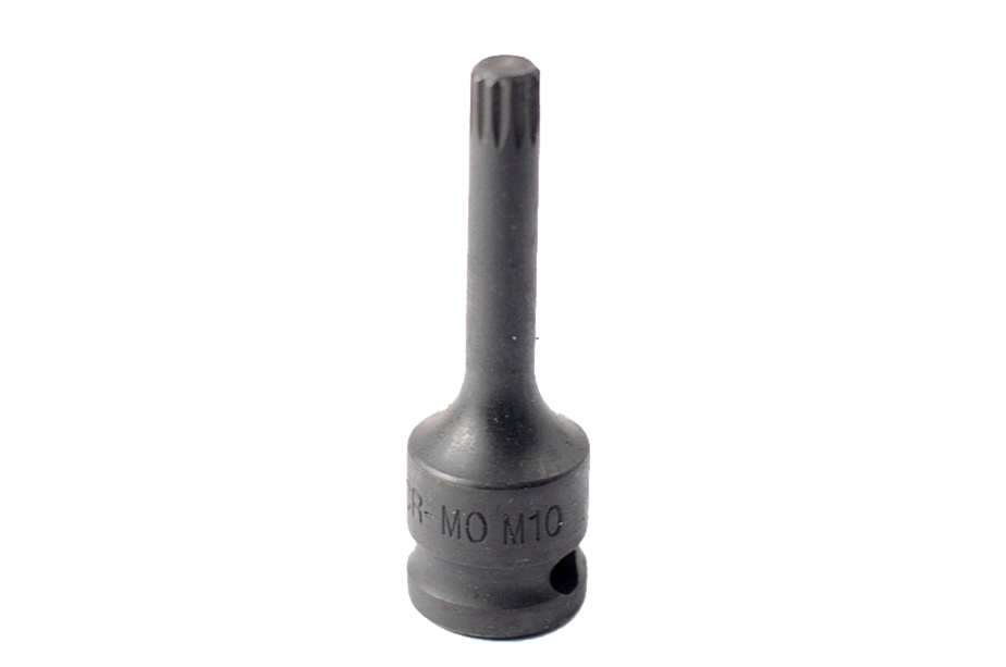 Cr-Mo 1/2" Dr 75mmL Spline Impact Socket Bits Individual: M4-M20
