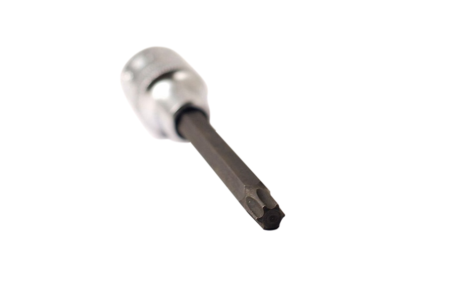 Selta Taiwan 9pc 1/2" Dr Cr-Mo 100mmL Deep Impact Torx Star Socket Bits:T20-T60