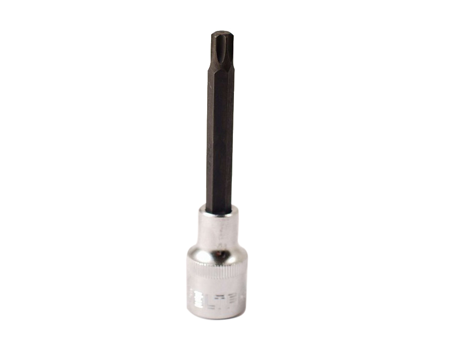 Selta Taiwan 9pc 1/2" Dr Cr-Mo 100mmL Deep Impact Torx Star Socket Bits:T20-T60