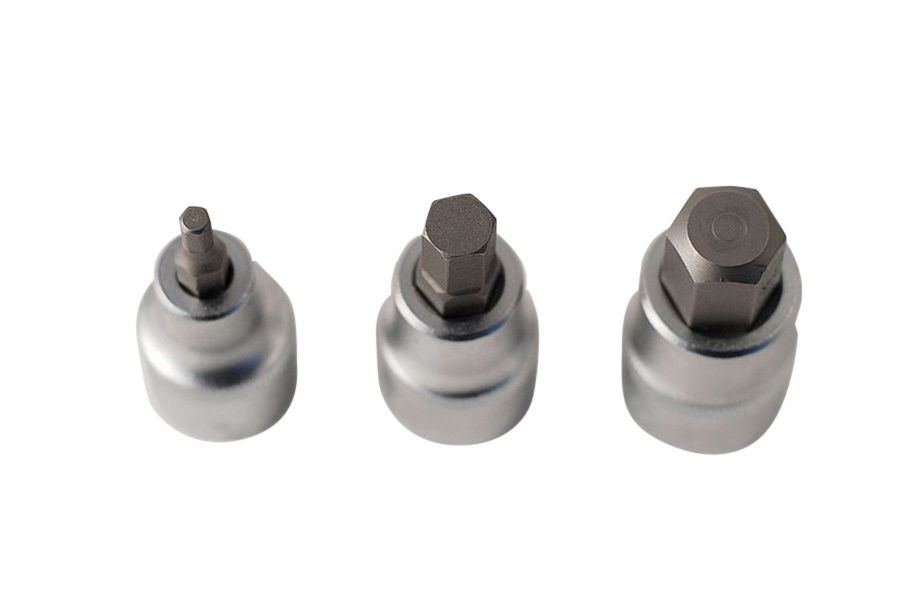 Selta Taiwan 9pc 1/2" Dr. S2 Steel Hex Allen Key Socket Bits: H4-5-6-7-8-9-10-12-14mm