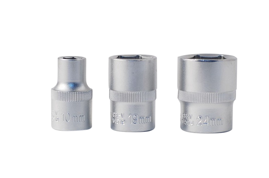 Selta Taiwan 12pc 1/2" Dr 6pt/12pt Socket:10-11-12-13-14-15-16-17-18-19-22-24mm