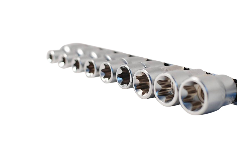 Selta Taiwan 9pc 1/2" Dr. Torx E-Star Female Socket: E10-11-12-14-16-18-20-22-24