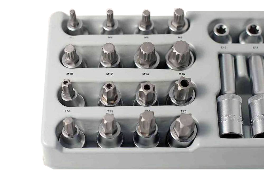 Selta Taiwan 32pc 1/2" Dr. Deep & Reg E-Star Female Socket Torx & Spline Bit Set
