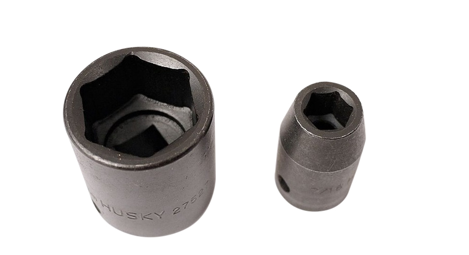 Force / Husky 1/2" Dr Cr-Mo Impact Socket SAE /AF Imperial Individual:7/16-1.1/4"
