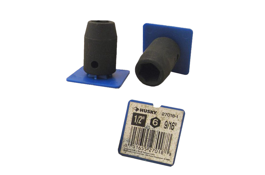 Force / Husky 1/2" Dr Cr-Mo Impact Socket SAE /AF Imperial Individual:7/16-1.1/4"