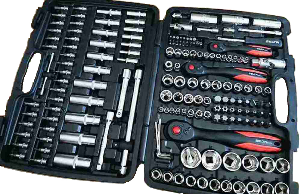 Selta Taiwan 172pc 1/4"-3/8"-1/2" Dr. Reg. Deep Female E-Star Socket & Bits Set