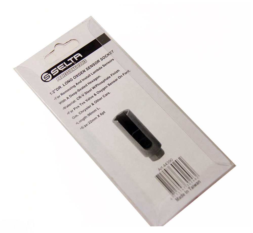 Selta Taiwan 1/2" Dr. 22mm 90/150mm Extra Deep Lambda Oxygen Sensor Remove Socket with Slot