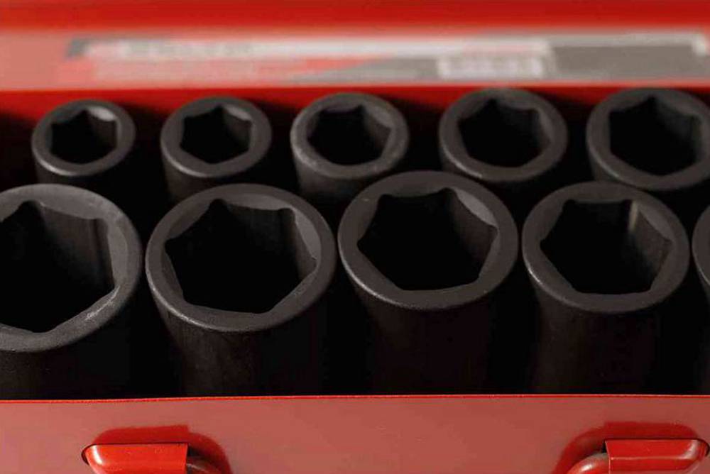 Selta Taiwan 16pc 3/4" Dr 6pt Cr-Mo 95mm Extra Deep Air Impact Socket Set:17-50mm