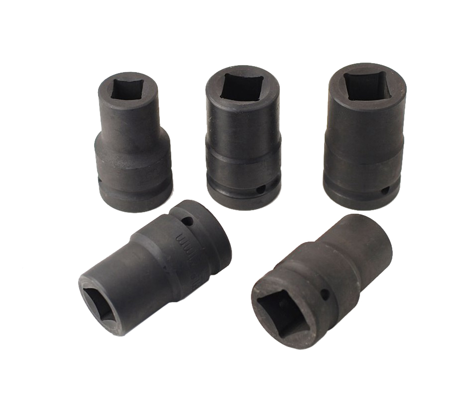 1" Dr 80mmL Deep Air Impact 4PT Square Socket for Heavy Truck Budd Bud Wheel