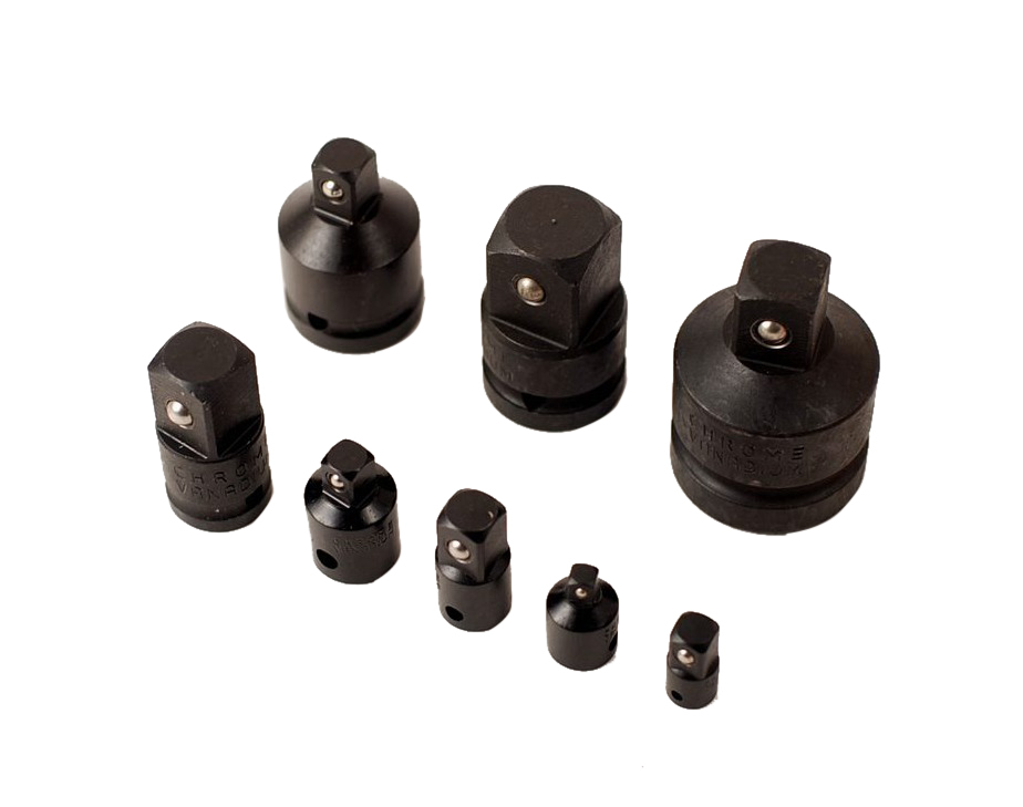 8pc Cr-Mo Impact Socket Adapter Adaptor Converter Reducer Set: 1/4"-3/8"-1/2"-3/4"-1"