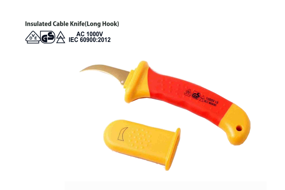 X-Spark VDE Cable Stripping Knife Insulated Wire Stripper 28mm Long Hook Blade